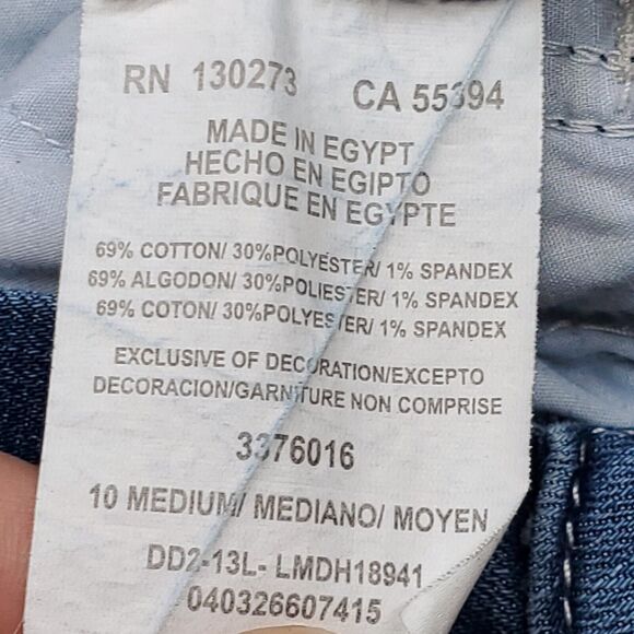 Lee Slender Secret Casual Zip Button Denim Medium Wash Jeans Womens Size 10 Blue - Picture 4 of 8